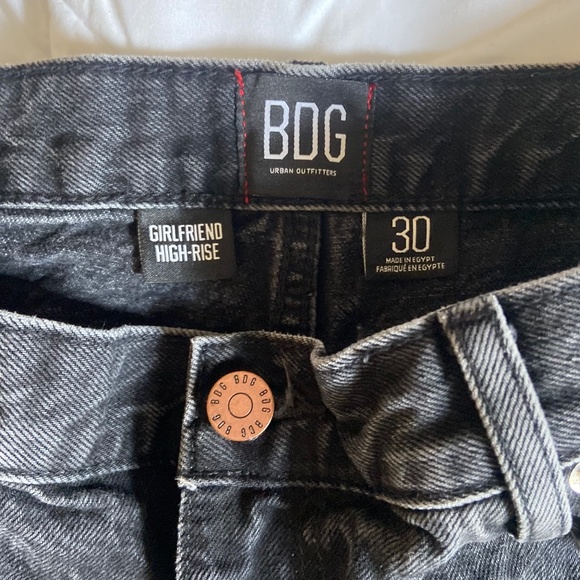 Urban Outfitters BDG Black Denim High Rise Shorts - Picture 2 of 5